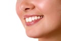 Smiling young girl mouth with great teeth