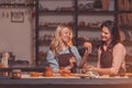 Smiling young girls in a master class