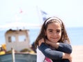 Smiling young Greek girl
