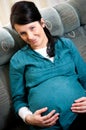 Smiling young pregnant woman Royalty Free Stock Photo
