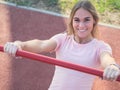 Woman Doing Australian Pull Ups