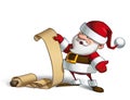 Smilling Santa - Gift Scroll