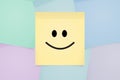 Smily Face Expression on Sticky Post