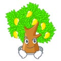 Smirking mango tree in the cartoon shape