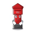 Smirking Pillar box sticks the character wall