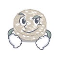 Smirking rice cakes in the cartoon shape