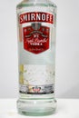 Smirnoff vodka, a brand of vodka produced by the British company Diageo