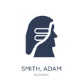 Smith, Adam icon. Trendy flat vector Smith, Adam icon on white b Royalty Free Stock Photo
