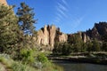 Smith Rock and Crooked River Royalty Free Stock Photo