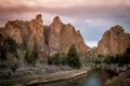 Smith Rock in Oregon Royalty Free Stock Photo