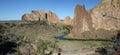 Smith Rock State Park - Terrebonne, Oregon Royalty Free Stock Photo