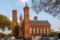 Smithsonian Castle facade in the Mall, Washington DC, USA Royalty Free Stock Photo