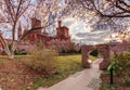 Smithsonian Castle and Moongate Royalty Free Stock Photo