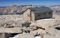 Smithsonian Hut on Summit of Mount Whitney Royalty Free Stock Photo