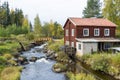 Smithy at small river Sweden Royalty Free Stock Photo