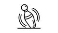 Smitten bowling pin icon animation