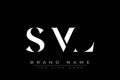 SML abstract letter logo design Royalty Free Stock Photo