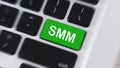 SMM word on green enter keyboard button