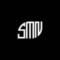 SMN letter logo design on black background. SMN creative initials letter logo concept. SMN letter design.SMN letter logo design on Royalty Free Stock Photo