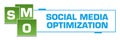 SMO - Social Media Optimization Green Blue Squares Left Box