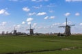 Smock mill - Ondermolen, Middenmolen & Bovenmolen Royalty Free Stock Photo