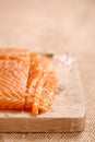 Smocked salmon homemade Royalty Free Stock Photo