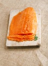 Smocked salmon homemade Royalty Free Stock Photo