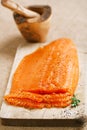 Smocked salmon homemade Royalty Free Stock Photo