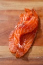 Smocked salmon slices