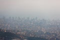 Smog over Barcelona Royalty Free Stock Photo