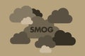 Smog, pollution and polluted air