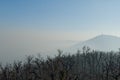 Smog settled over Budapest, Hungary on 21th January2017