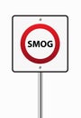Smog sign Royalty Free Stock Photo
