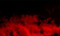 Smoke.Abstract red smoke hookah on a black background. Royalty Free Stock Photo