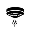 Smoke alarm system vector symbol Royalty Free Stock Photo
