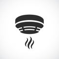 Smoke alarm system vector symbol