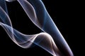 Abstract curves and shapes in smoke