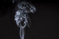 Smoke on a black background. Royalty Free Stock Photo