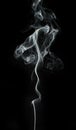 Smoke on black background. Royalty Free Stock Photo