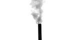 Black chimney on a white background Royalty Free Stock Photo