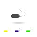 smoke bomb multicolored icons. Elements of protest and rallies icon. Signs and symbol collection icon for websites, web design, mo