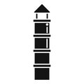 Smoke chimney icon simple vector. Factory house