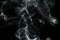 Smoke is a collection of airborne solid and liquid particulates Royalty Free Stock Photo
