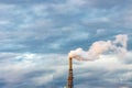 Smoke coming out of a smokestack