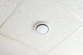 Smoke detector on the ceiling of an office building or a room in a residential building. Royalty Free Stock Photo