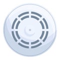 Smoke detector equipment icon cartoon vector. Alarm fire