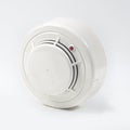 Smoke detector on white background