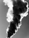 Smoke emission in atmosphere Royalty Free Stock Photo