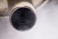 Smoke exhaust pipe car Royalty Free Stock Photo