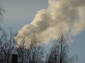 The smoke of the factory Royalty Free Stock Photo